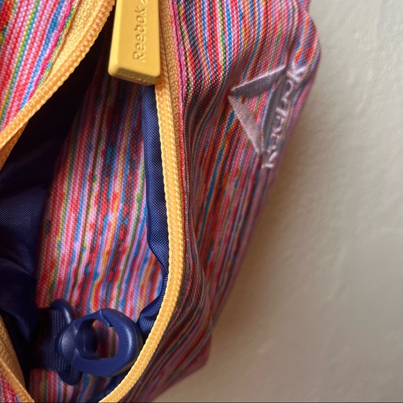 REBOOK vibrant striped belt bag with blue strap - Picture 6 of 8